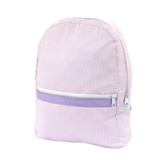 Princess Seersucker Medium Backpack (with optional monogram)