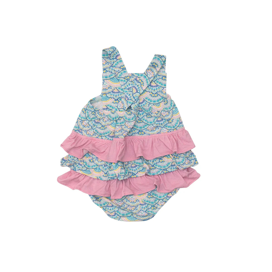 Mermaid Scale Ruffle Sunsuit