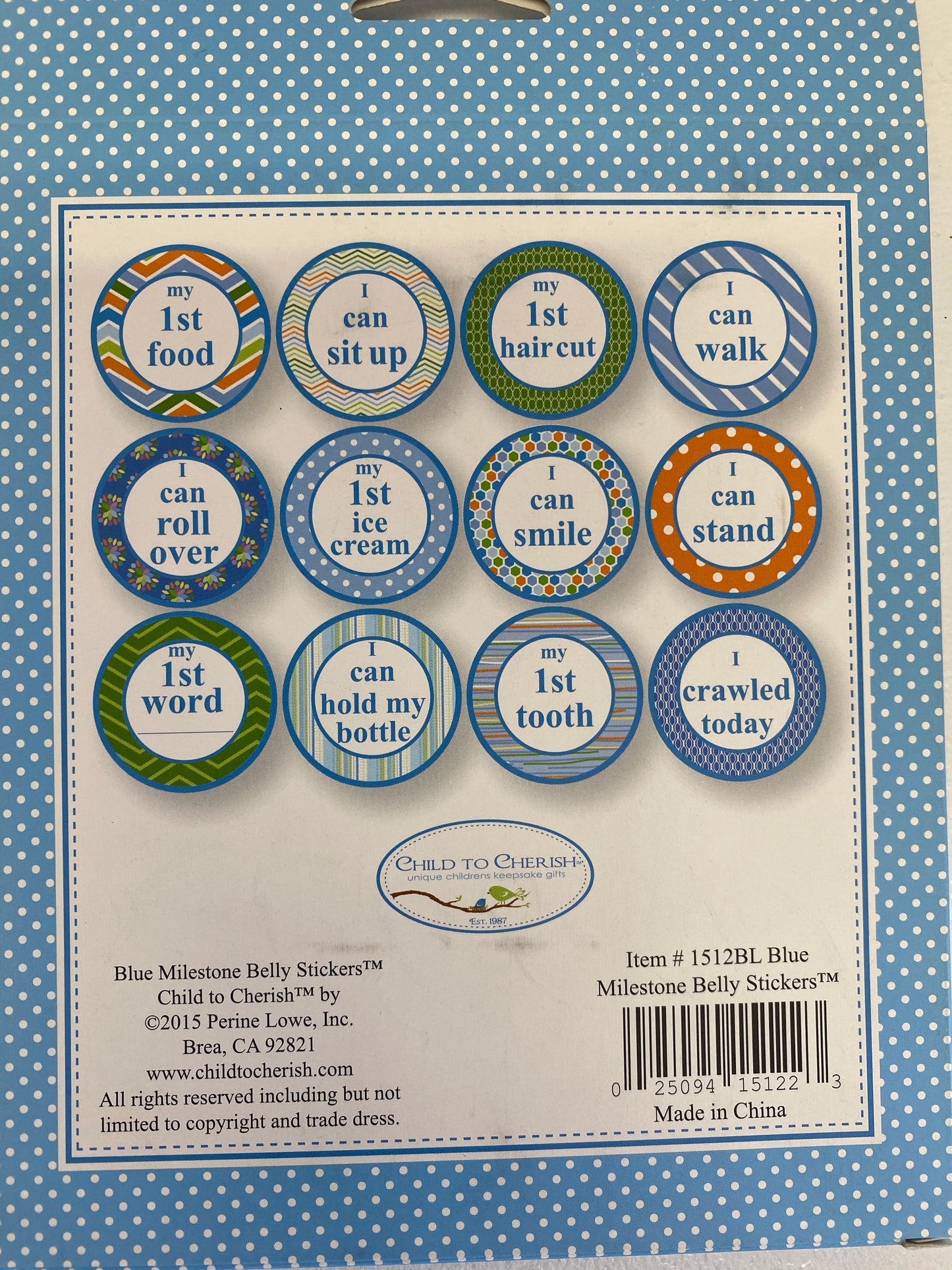 Milestone Moments Belly Stickers -boy