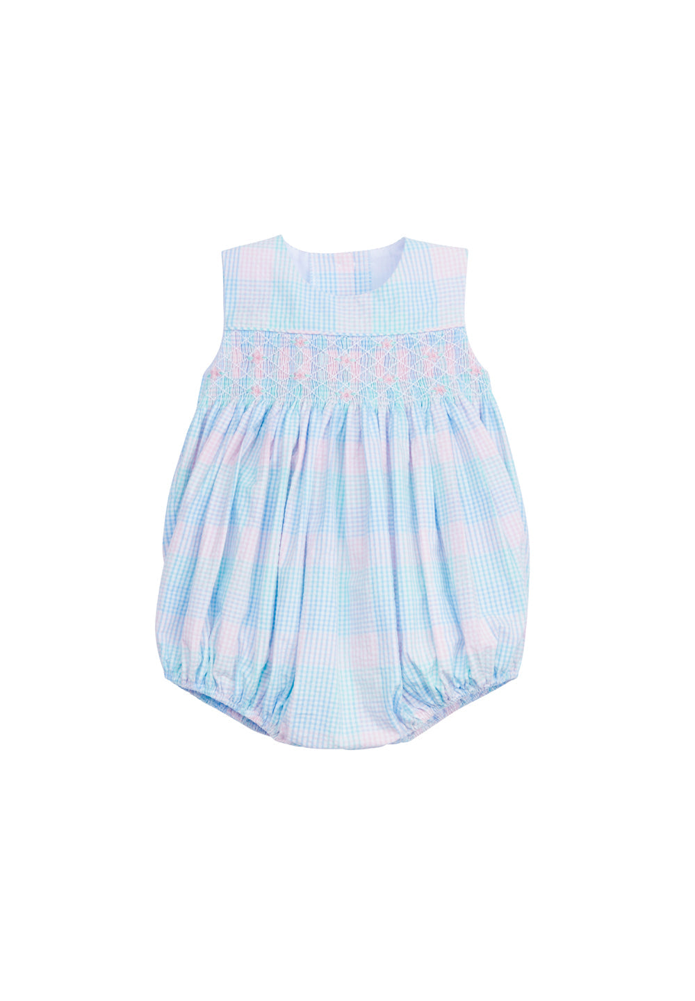 Smocked Hollis Bubble Palm Beach Plaid by Little English