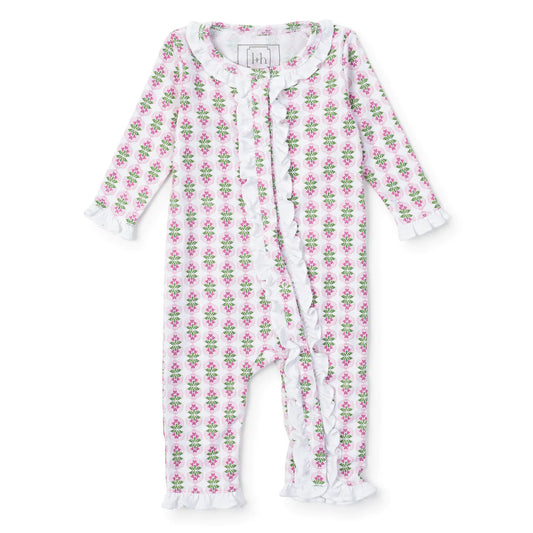 Grey Romper Hearts in Bloom