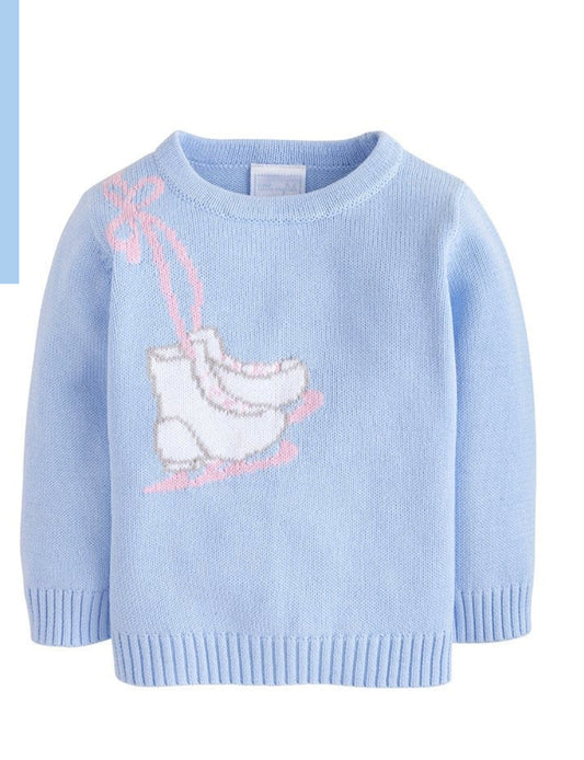 Ice Skate Intarsia Sweater