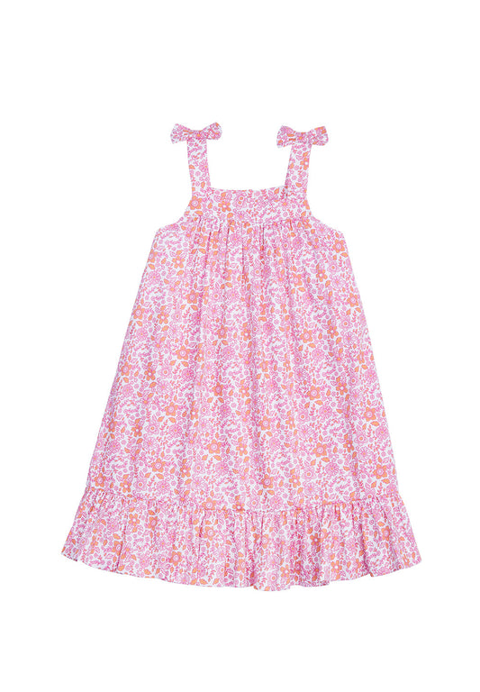 Katherine Bow Dress Naples Floral by Little English