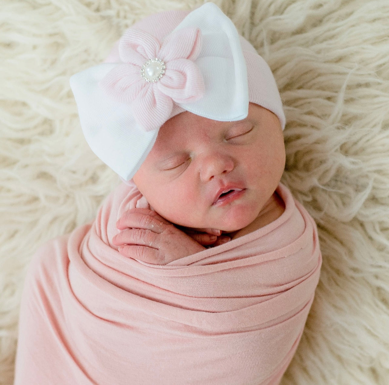 Starfish Bow Newborn Hospital Hat