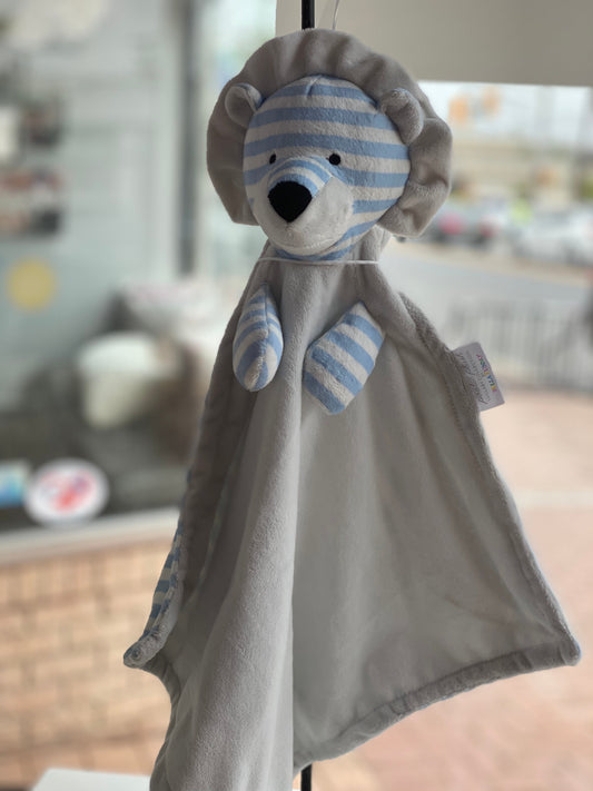 Blue striped Lion Blankie