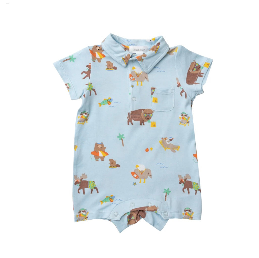 Wildlife on Vacation Polo Shortie